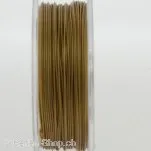 Top Q fil câble gaine de nylon 50m, Couleur: bronze, Taille: 0.5 mm, Quantite: 1 piece
