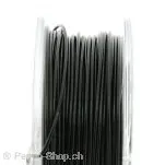 Top Q fil câble gaine de nylon 10m, Couleur: noir, Taille: 0.65 mm, Quantite: 1 piece