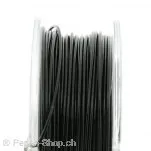 Top Q fil câble gaine de nylon 50m, Couleur: noir, Taille: 0.65 mm, Quantite: 1 piece