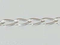 Metal Chain, Color: Silver, Size: 6 mm, Qty: Meter