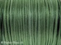 Sateen Cord, Color: green, Size: 2mm, Qty: 1 Meter