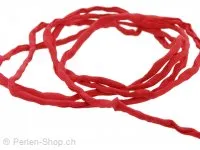 fil de soie, Couleur: rouge, Taille: 3 mm, Quantite: 110 cm