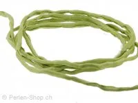 fil de soie, Couleur: vert, Taille: 3 mm, Quantite: 110 cm