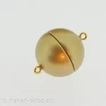 Magnetic Clasps round, Color: gold, Size: 18 mm, Qty: 1 pc.