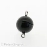 Magnetverschluss schwarz, Farbe: Schwarz, Grösse: 12 mm, Menge: 2 Stk.