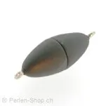 Magnetic Clasps , Color: black, Size: 21 mm, Qty: 2 pc.