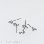Ear Pin Chirurgenstahl, Color: grey, Size: 16 mm, Qty: 10 pc.