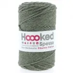 Hoooked Corde en laine Spesso Macramee, Couleur: Vert olive, Poids: 500 g, Quantité: 1 pièce