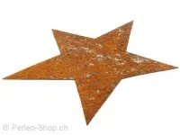 Metal Star, Color: Copper, Size: ±110mm, Qty: 1 Pc.