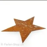 Metal star, Color: cooper, Size: 56 mm, Qty: 3 pc.