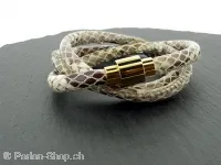 Wrap bracelet beige