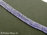 Zirkonia Perlen, Farbe: lila, Grösse: ±2mm, Menge: 1 strang ±40cm (±192 Stk.)