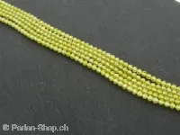 Perles de zircone, Couleur: jaune, Taille: ±2.3mm, Quantite: chaîne ± 40cm, (±159 piece)