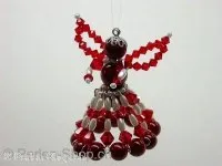 Engel Swarovski/Miracle Beads mit Anleitung, ±6cm, 1 Stk.