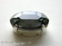Sw. cabochon 4120, set in, 18x13mm, silver night, 1 pc.