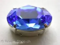 Sw. cabochon 4120, set in, 18x13mm, sapphire, 1 pc.
