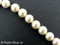 Shell-Beads, Color: salmon, Size: ±10mm, Qty: ±40 pc. String 16"