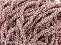 Rocailles chain em motte, Couleur: rose, Taille: ±6mm, Quantite: 10cm