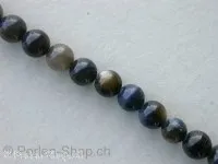 Shell-Beads, black, ± 5mm, ± 86 pc.string 16"