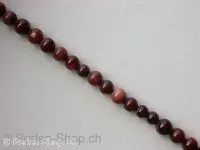 Shell-Beads, brown, ± 5mm, ± 86 pc.string 16"