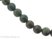 Turquoise Natur, Halbedelstein, Farbe: Türkis, Grösse: ±10mm, Menge: ±40 Stk. Strang ±40 cm