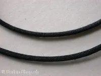 Wachs-Cord, schwarz, 2mm, 1 meter
