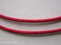 Wax cord, red, 2mm, 1 meter